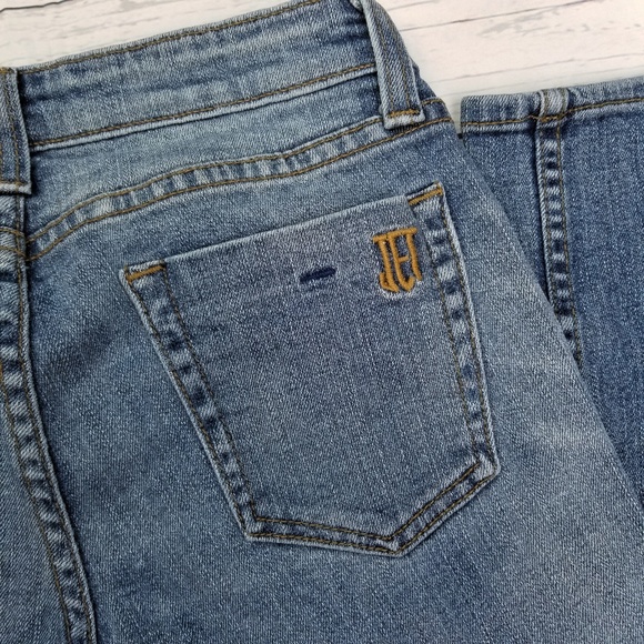 Jet By John Eshaya Plaid Distressed Jeans - Picture 6 of 8